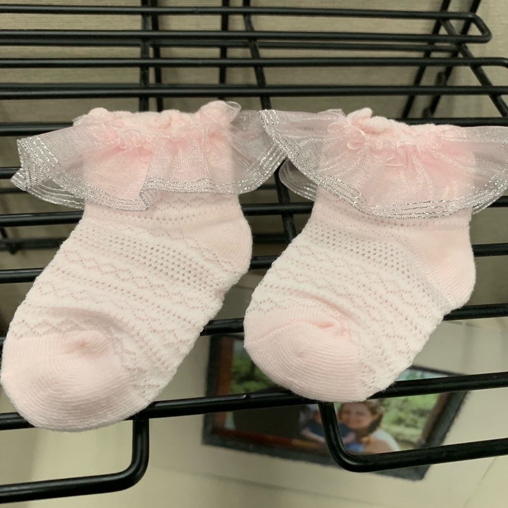 Super Adorable Lace Ruffled Solid Princess Socks